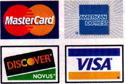 We accept all major credit cards